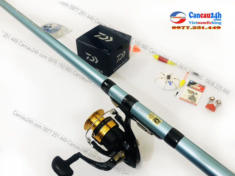 Bộ cần câu lục xa bờ Superpro 360AX-T + Máy Daiwa SWEEPFIRE 4000-2B Chính hãng