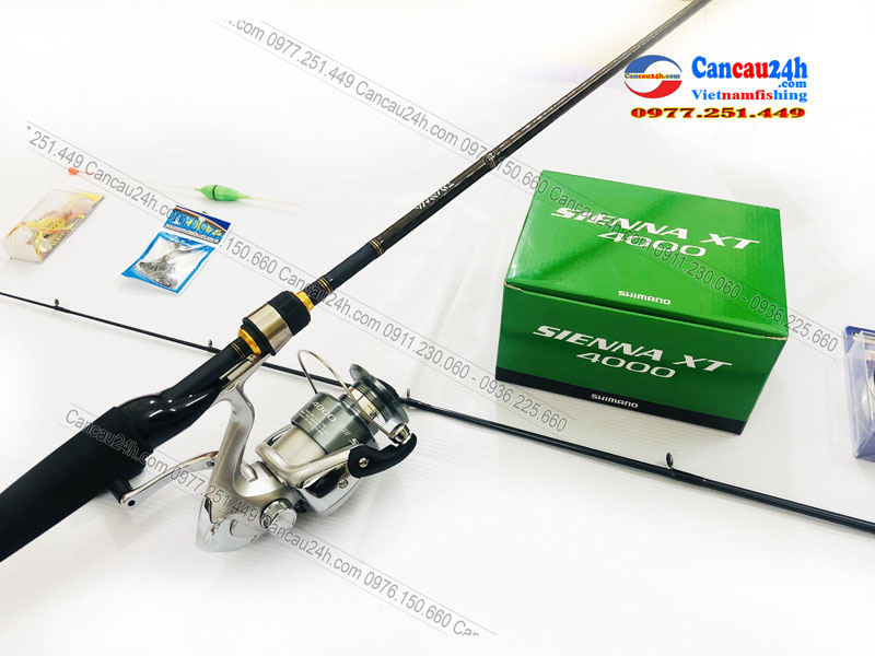 Bộ cần câu lure cá lóc Daiwa AIRX 2.1m + Máy câu Shimano Sienna 4000XT