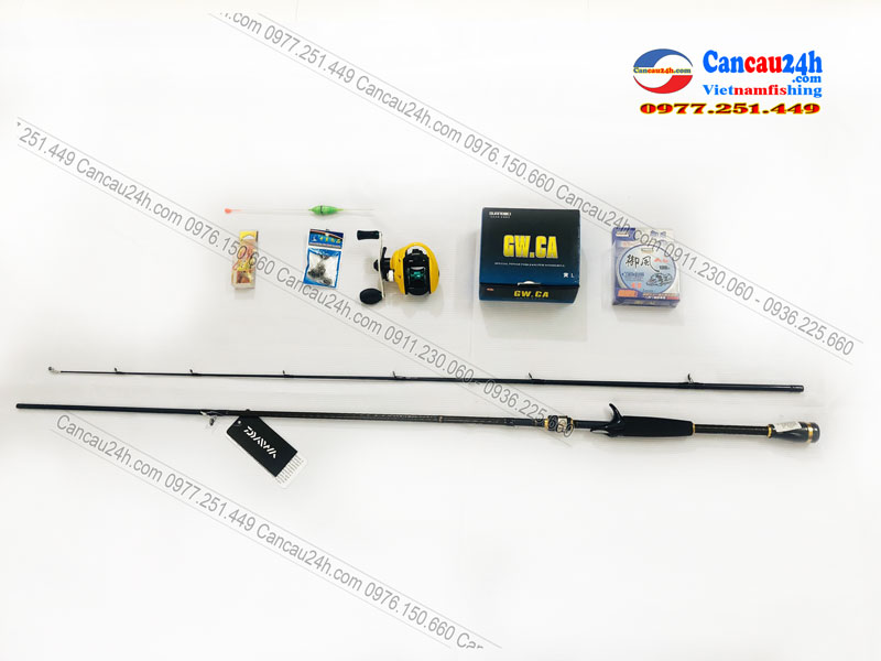 Bộ cần lure Máy Ngang Daiwa AIRX702MHFB + máy ngang tay Trái GW