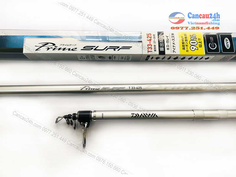 Cần câu Daiwa Prime Surf T33-425 Chính Hãng, Cần câu Daiwa 425BXT Chữ đen