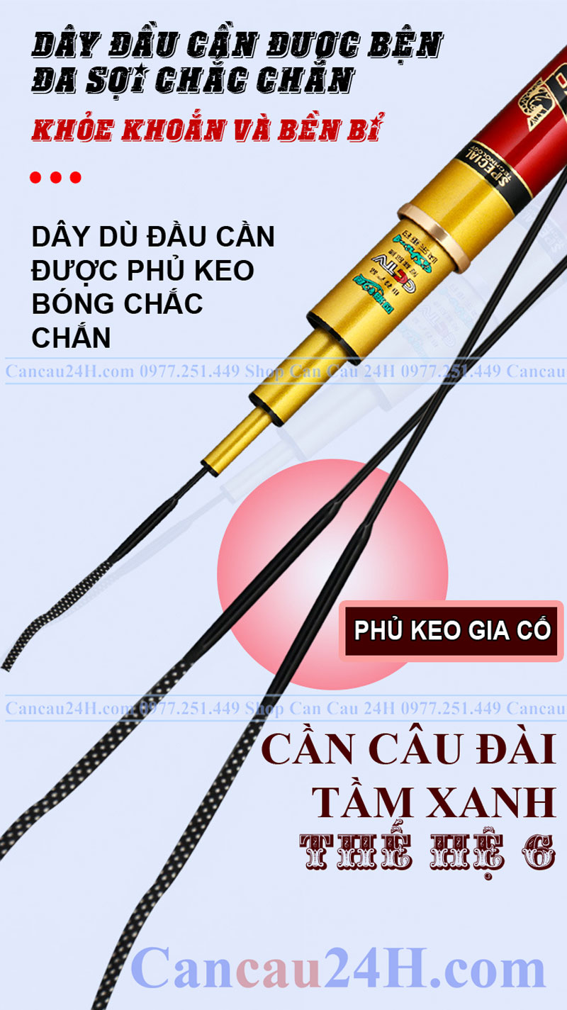 Cần câu Tầm Xanh thế hệ 6 chuyên câu đài săn hàng 22H-19