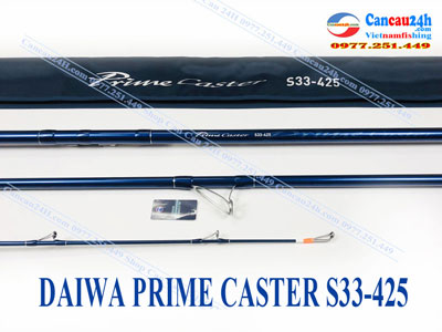 Cần câu Prime caster S33-425 Chính hãng Daiwa mẫu mới 2022 | Cần Câu 24H