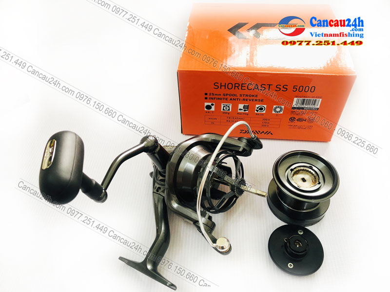 Máy câu cá Daiwa SHORECAST SS 5000 Cối Nông Chính Hãng Nhật Bản