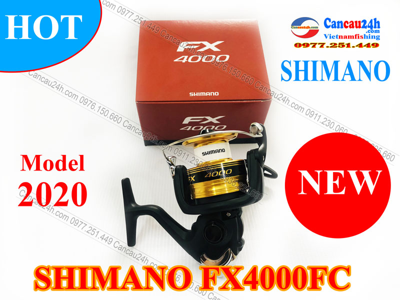 Máy câu cá Shimano FX4000FC, Máy Shimano FX4000 mẫu mới 2020 Chính hãng