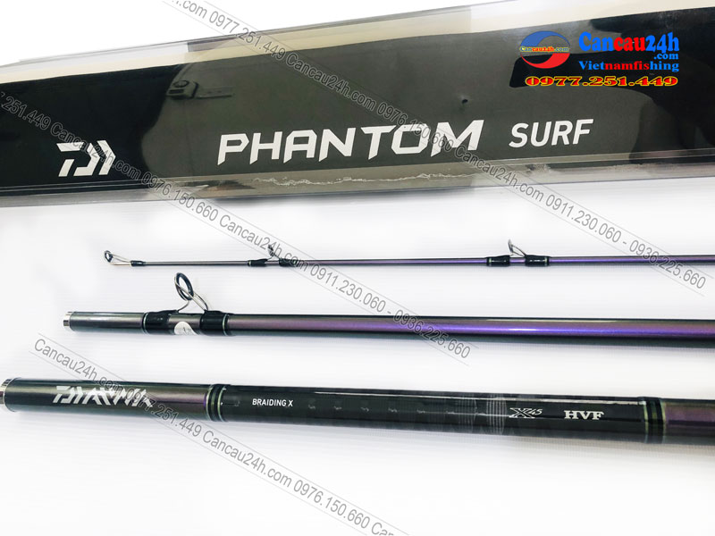 Cần câu 3 khúc Daiwa Phantom T33-425, cần câu cá Phantom 425BX câu lục xa bờ