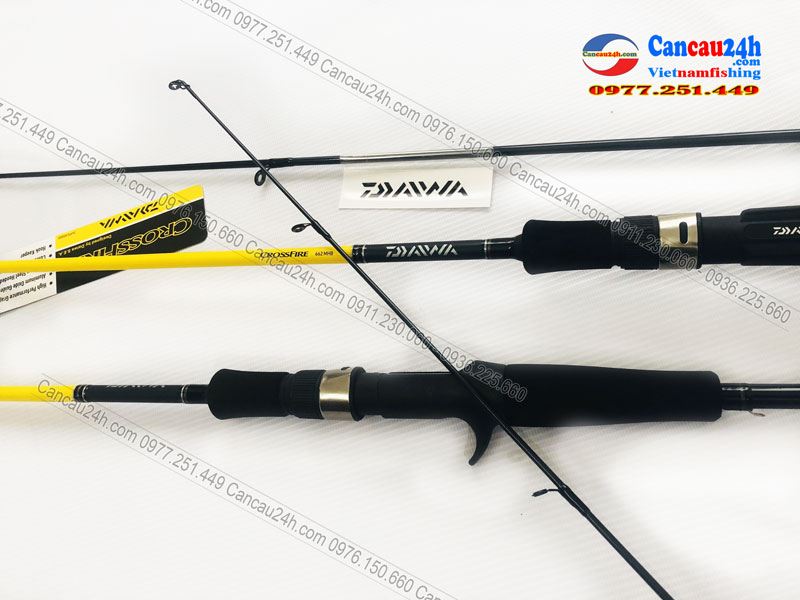 Cần câu máy ngang Daiwa Crossfire 662MHB, cần câu cá ngang Crossfire 662MHB