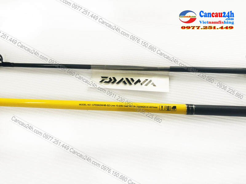 Cần câu máy ngang Daiwa Crossfire 662MHB, cần câu cá ngang Crossfire 662MHB