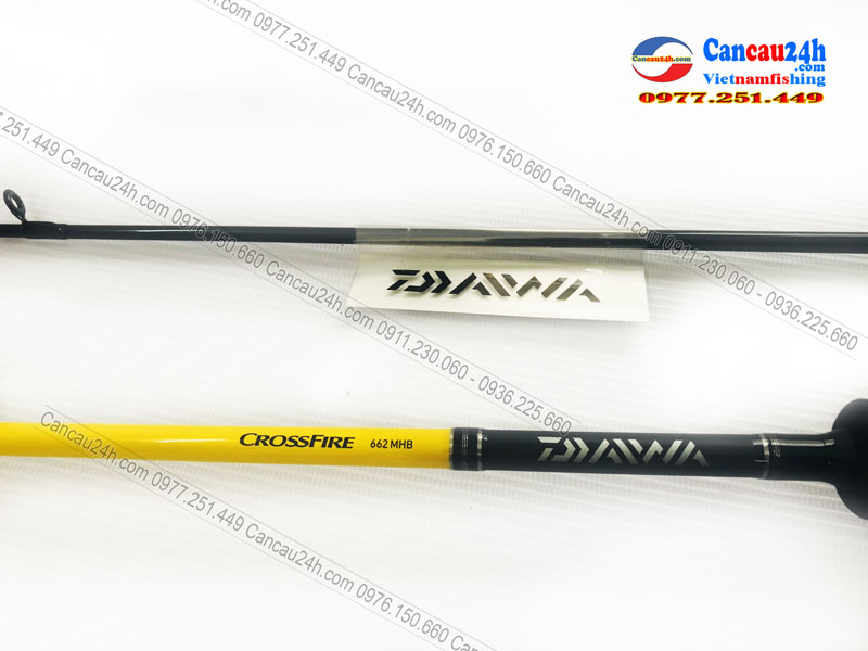 Cần câu máy ngang Daiwa Crossfire 662MHB, cần câu cá ngang Crossfire 662MHB