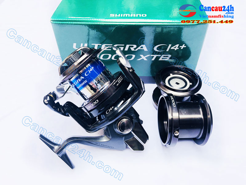 Máy câu cá Shimano Ultegra Ci4+ 14000 3 Lô cước BH 12 Tháng