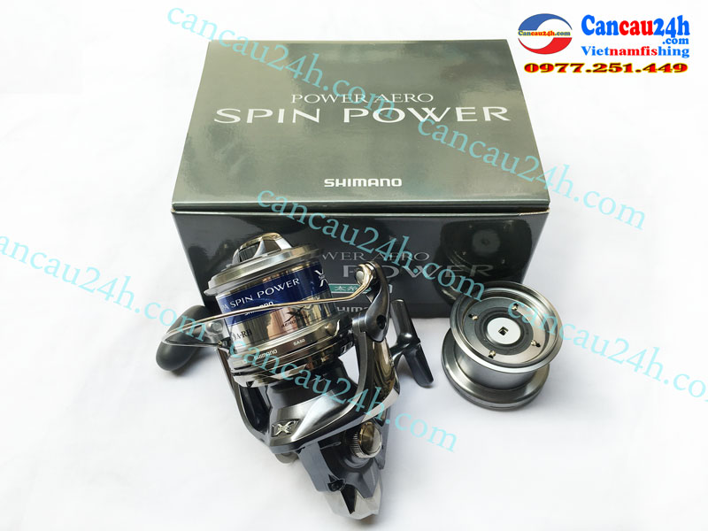 Máy câu cá Shimano Spin Power 5000-8000, Power Aero Spin Power 5-8